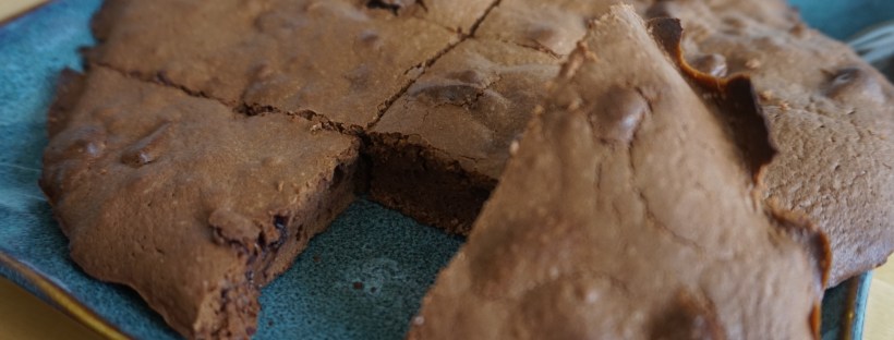 brownies sans beurre aux pépites de chocolat
