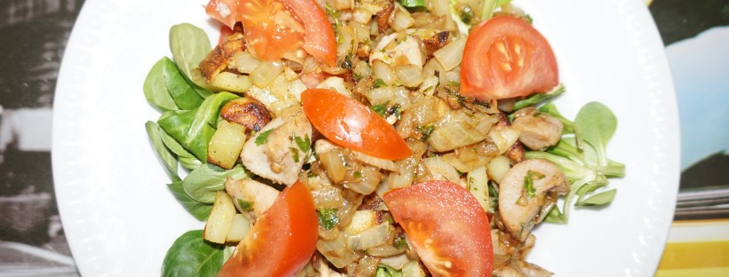 salade testicules de mouton façon gésiers