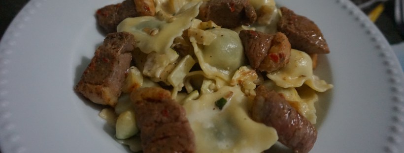 raviolis canard sauce courgette