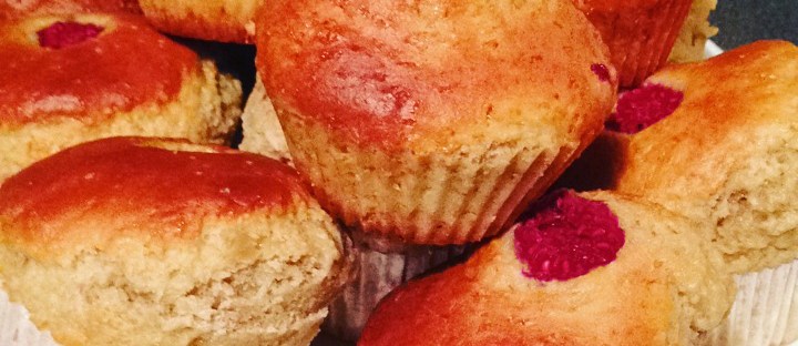 muffins framboises & yaourt