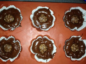 cupcake coeur ferrero deco shokobons