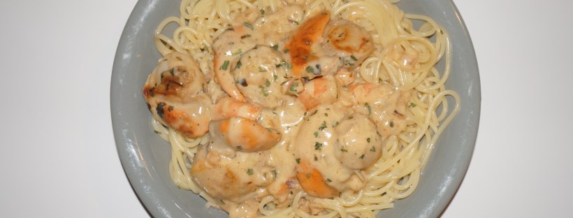 Spaghetti aux Noix de Saint-Jacques à la crème