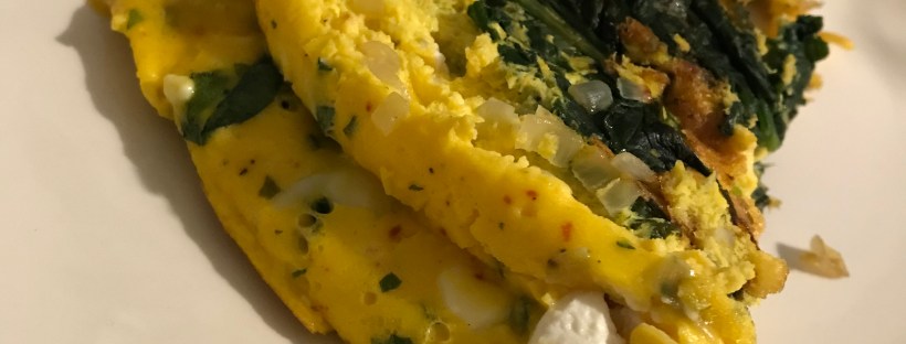 omelette épinard feta